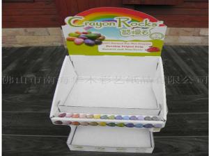 China White Stratified Counter Display Boxes For Gum Candy Chocolate UV Coating wholesale