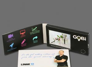 China Super Definition LCD Video Greeting Cards Printable Design With MP3 / MP4 Player wholesale