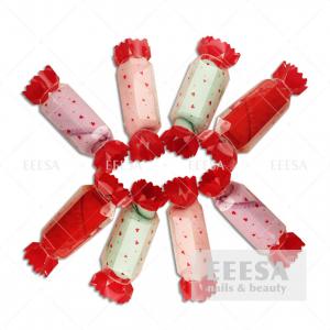 China Microfiber Hair Festival Wedding Cute Mini Small Cheap Gift Candy Shape Towel wholesale