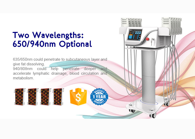China Ce Approved 4d Lipo Laser Slimming Machine With 6/8/10/12/14/16 Pads wholesale