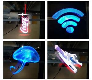 China High Resolution 3d Hologram Advertising 3D Naked Eye LED Fan Holographic Display wholesale