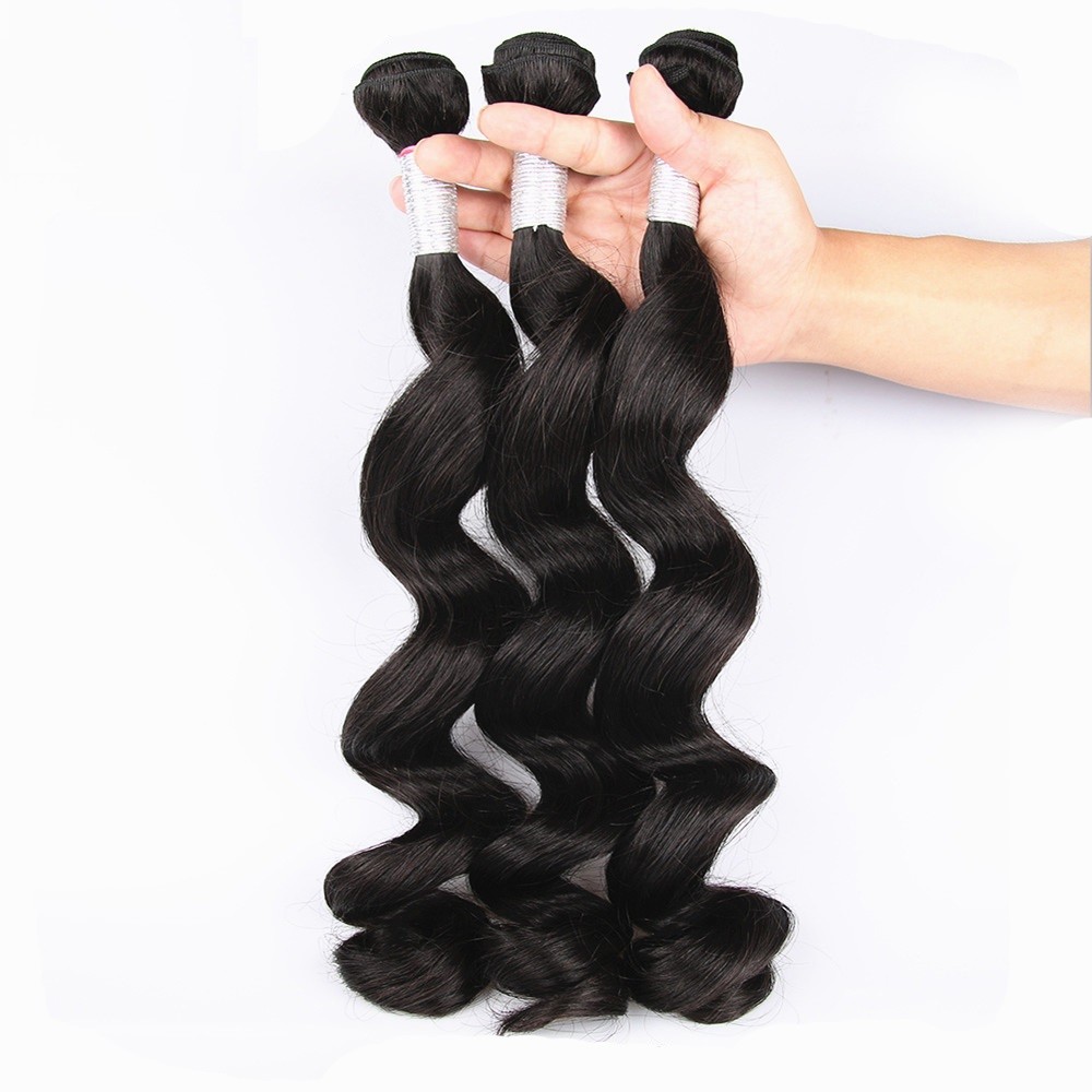 China Unprocessed Virgin Human Hair Bundles Loose Deep Wave Human Hair Weave For Black Woman wholesale