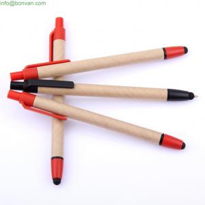 China eco paper touch stylus pen,paper stylus touch pen, advertising paper pen wholesale