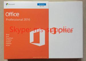 China Genuine Microsoft Office 2016 Pro, Pro Plus, Standard 32 Bit / 64 Bit DVD + COA Sticker wholesale