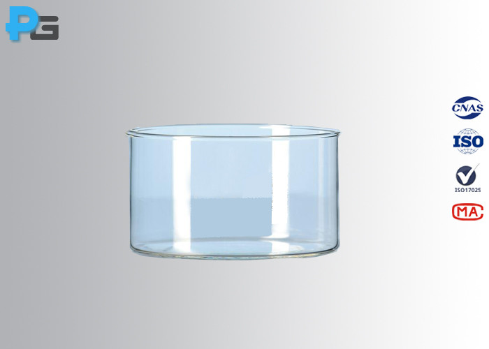 China IEC60335-11 Borosilicate Glass Cylindrical Container 190×90mm For Microwave Oven wholesale