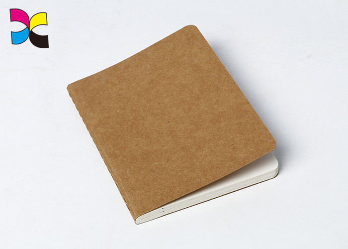 China A4 / A5 / A6 Kraft Paper Custom Printed Notebooks With Perfect Binding / Promotional Journals Notebooks wholesale