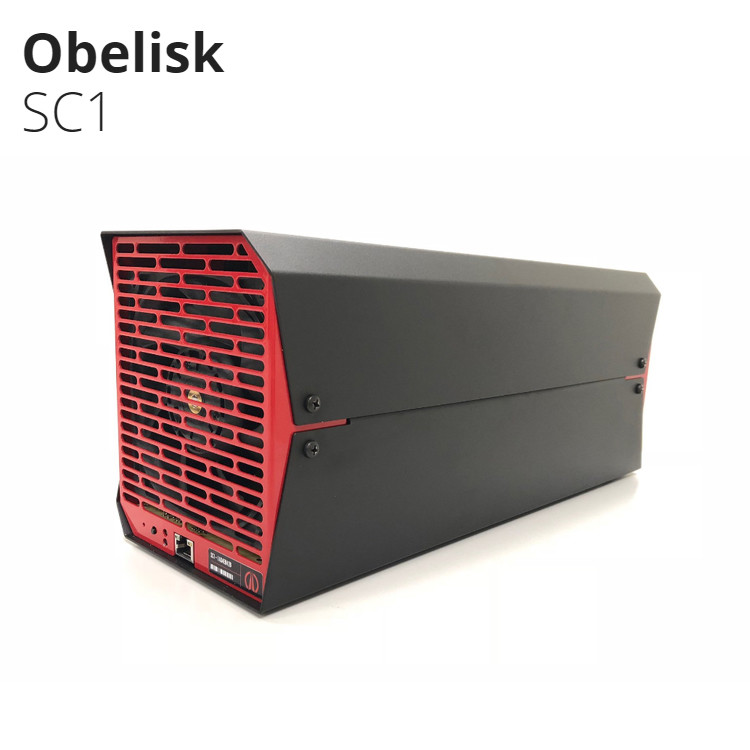 China Highest Profable Obelisk SC1 Asic Bitcoin Miner With Blake2B-Sia Algorithms 550Gh/s 500W wholesale