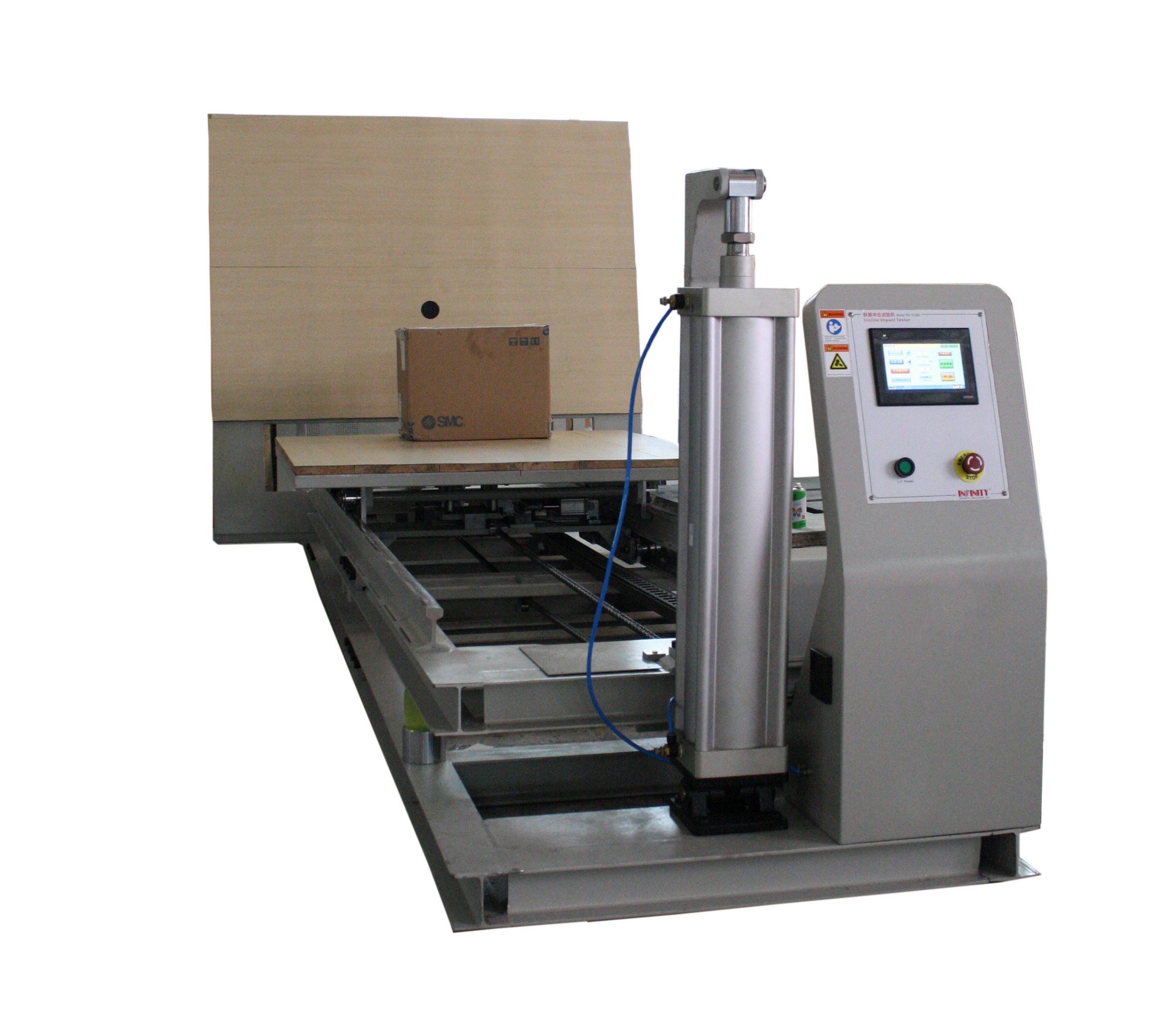 Slope Inclined Impact Testing Machine With LCD Panel For Box / Carton Packing for sale