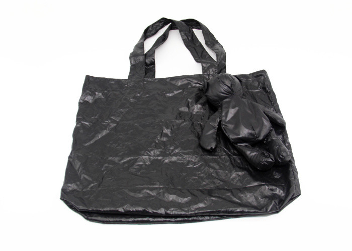 China Cute Bear Doll Folding Shopping Bags Polyester Nylon Animal Shaped Foldable Shopping Bag wholesale