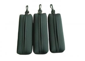 China Tube Neoprene Promotional Products Zipper Pencil Case Lightweight With Carabiner wholesale