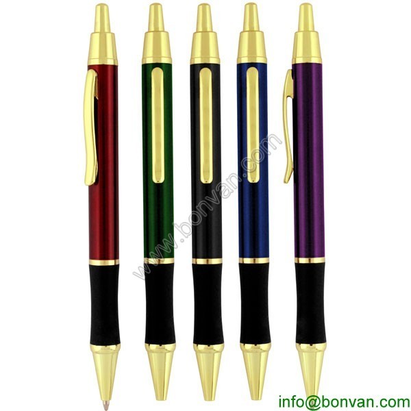 China Wholesale Stationery Supplier Highlighted metal Ball Pen, metal ballpoint pen from china wholesale