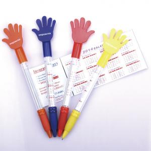 China hand style banner flag pen, promotional use pull out flag ball pen wholesale