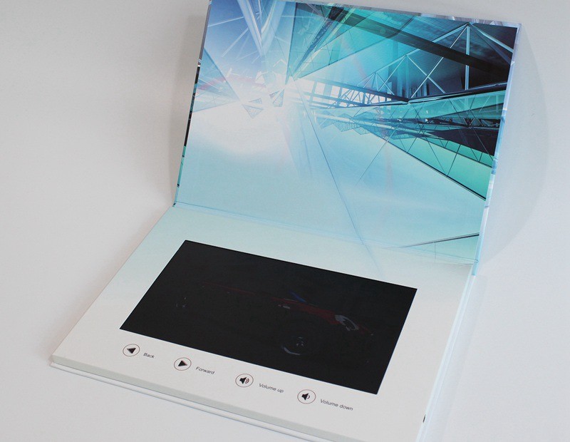 China Advertising lcd video mailer , lcd video business cards for fair display wholesale