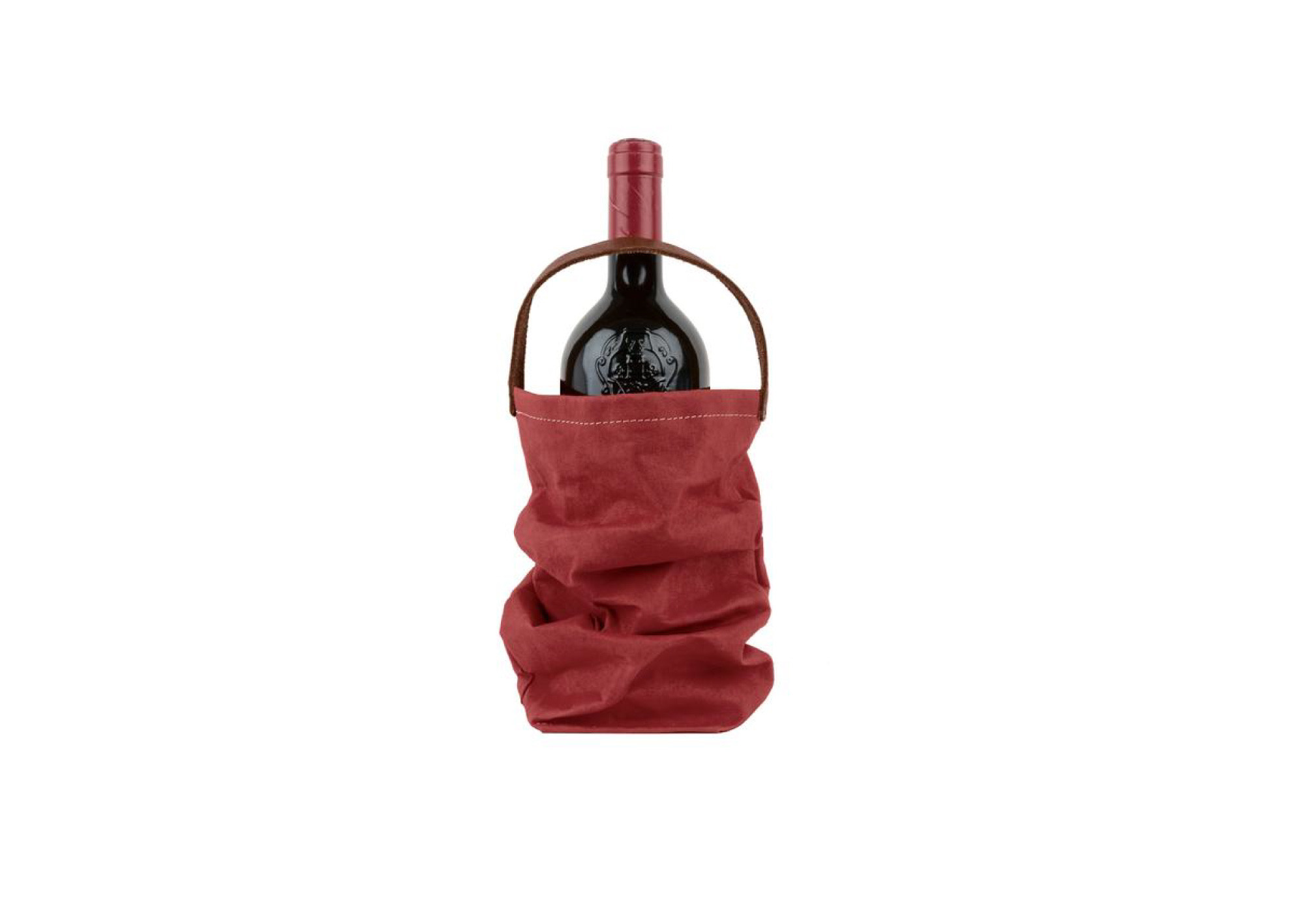 China Biodegradable Wine Bottle Tote Bag Washable Kraft Paper Recyclable Long Lifespan wholesale
