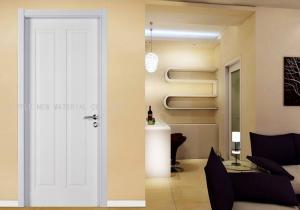 China Low Noise PVC Interior Doors Complete Set Max Height 2350mm Fir Wood Skeleton wholesale