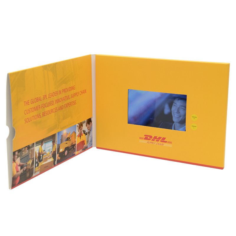 China 5 Inch TFT Video Greeting Card , 4G Flip Book Video For Advertising wholesale