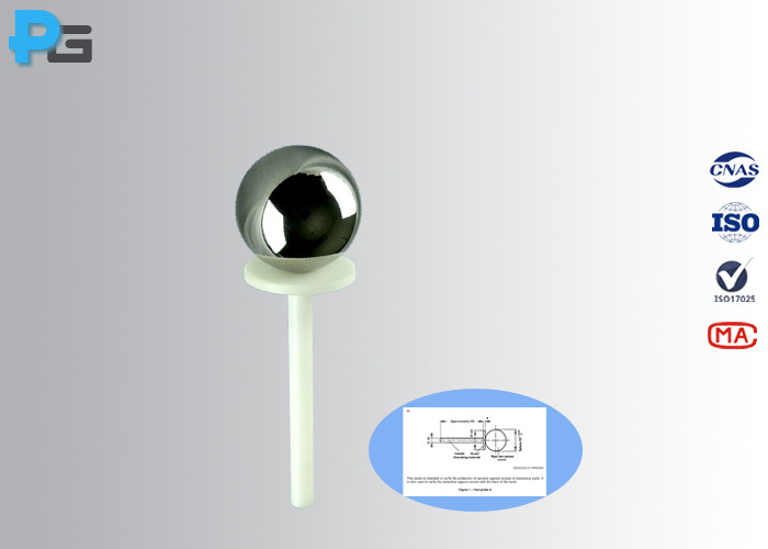 China Portable Test Finger Probe 100 Millimeter Length With Handle 50 Mm Sphere wholesale