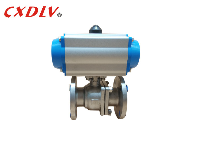 China SS316 2PC Full Port Air Pneumatic Actuated Ball Valve Q641F JIS10K 50A wholesale