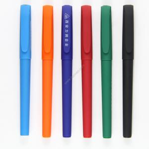 China rubber sprayed promotional gel ink pen,logo printed gel ink pen wholesale