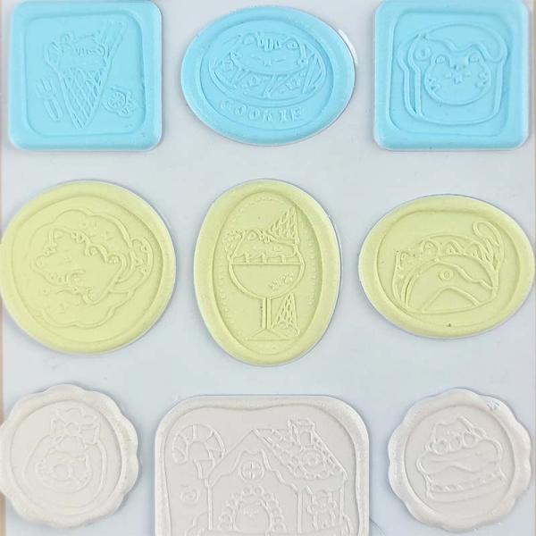 1.5mm Seal Stamp Stickers Invitation Logo Embossed Seal Sticker
