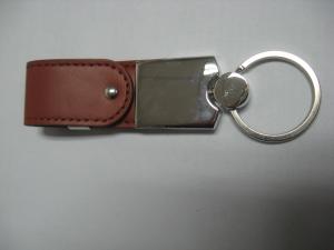 China OEM Gift Leather USB Flash Drive , 16GB Usb Flash Drive Leather Case Brown wholesale