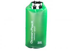 China Outdoor 30l Roll Top Dry Bag Transparent Pvc Adjustable With Durable Buckle wholesale