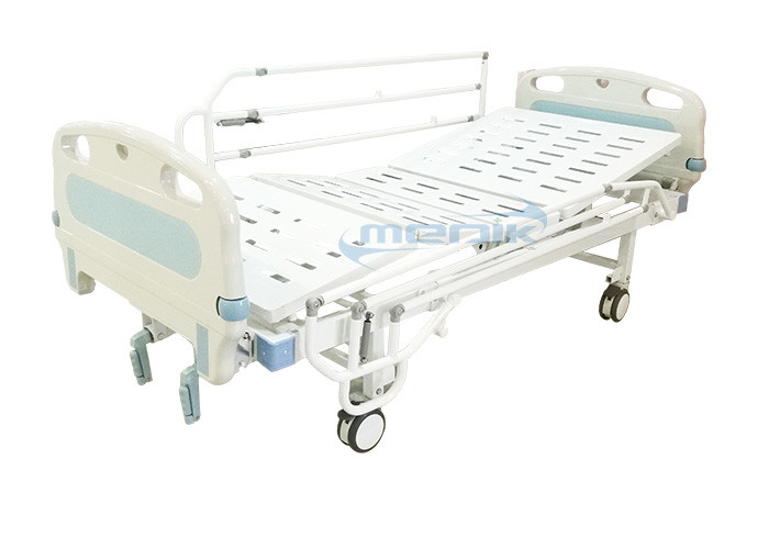 China YA-M2-2 Manual Nursing Hospital Bed With Collapsible Metal Side Rail wholesale