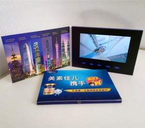 China LCD video brochure and video card for advertising, lcd video greeting card, video brochure card wholesale