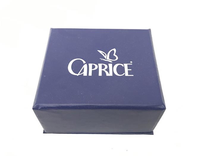 China Deep Blue Small Gift Boxes With Lids Foam Inside For Rings Bracelets Necklaces wholesale