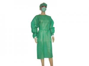 China Chemical Resistant Polypropylene Isolation Gown Customized Color Long Sleeves wholesale