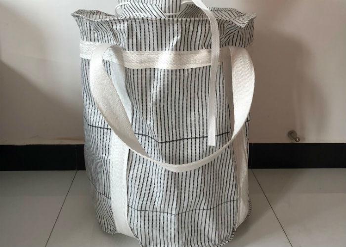 China Custom Size Flexible Anti Static Bulk Bags Four Cross - Cornor Loops Available wholesale