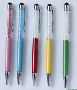 China low price crastal metal pen from zhejiang factory,crystal metal gift pen wholesale