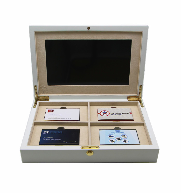 China OEM Video Brochure Box With LCD Screen Video Presentation Box For Gift wholesale