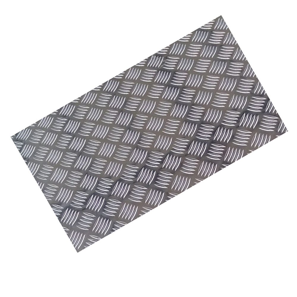 China 1050 1060 5 Bar Aluminum Diamond Plate For Bus Subway Floor Anodized wholesale