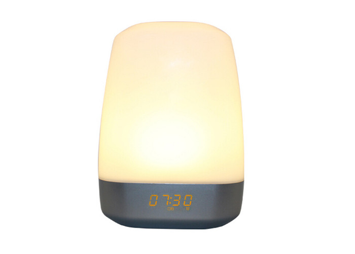 China Dimmable Wake Up Touch Light Alarm Clock Bedside With 5 Natural Sounds wholesale