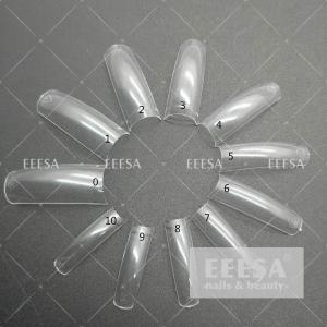 China 11 Sizes Extension Nail Art Display Sticks Clear Color Artificial French Nails wholesale