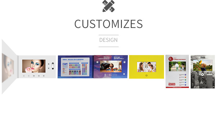 China China Manufactures Digital Brochure Holder Custom Good Gift Video Card Lcd 4.3 wholesale