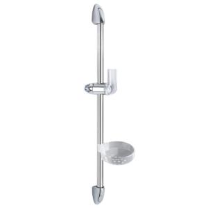 Buy cheap stainless wall mount shower sliding bar set rainshower pipe chromed soap dish from wholesalers