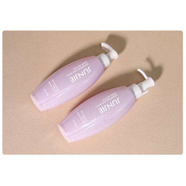 200ml Oval Shape PET Shampoo Bottle Body Wash Shower Gel Lotion Bottles With Pump Sprayer