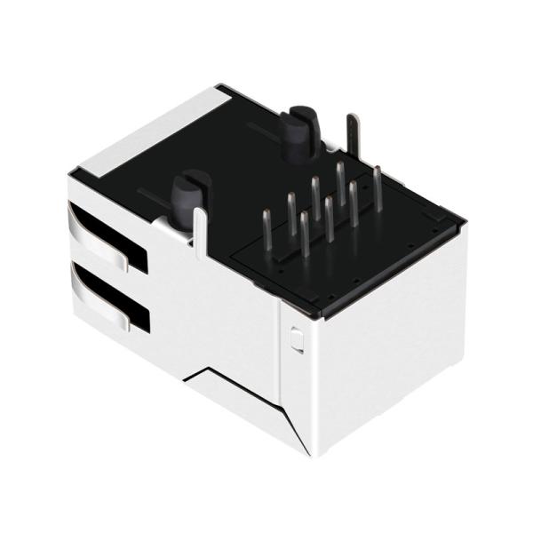China LPJ6049CNL 1x1 Port 100 Base -T Magnetics POE RJ45 Connector wholesale