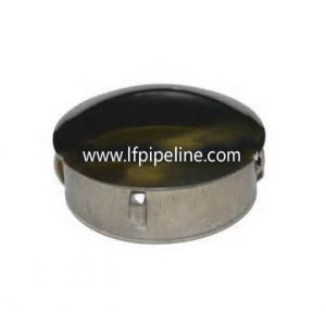 China handrail balustrade fitting metal pipe end cap for 42.4mm tube on sale