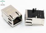 Thru - Hole PCB Mount 1000Base T RJ45 Jack Right Angle With EMI Gasket