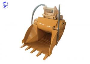 China 0.74m3 Excavator Attachment Hyd Crushing Bucket Concrete Crusher Bucket on sale