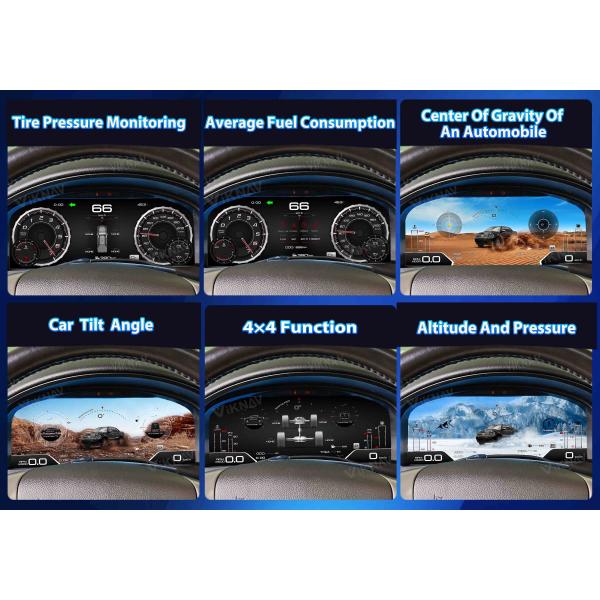 Viknav 15.1 Inch LCD Screen Car Digital Cluster For GMC Yukon Chevrolet Silverado Tahoe Suburban 2007-2013 Linux System Car Digital Speedometer