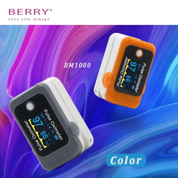 SpO2 / PR Alarm Fingertip Pulse Oximeter With Auto Power Off Battery Life Real Time