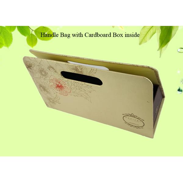Creative Shape Handle Paper Bag with Cardboard Box inside CMYK Customized Design Printing Packing Bag