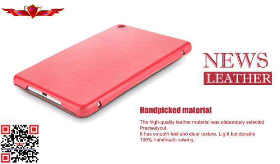New 100% Brand New Ultra Thin Colorful Four Fold PU Leather Cover Case For Ipad Mini