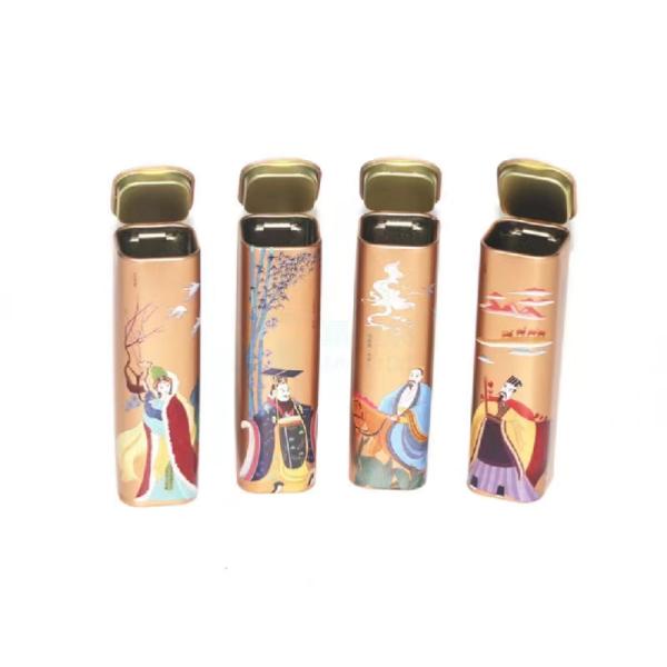 Empty Saffron Tin Boxes Small Round Packaging Cans For Gift Gold Metal 1g 2g 3g 5g