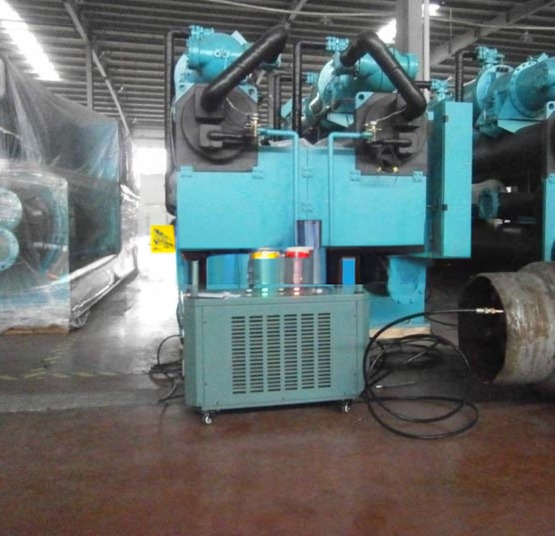 AC Service Station AC Refrigerant Recovery Recharge Machine 2HP Oil Less Gas Recovery Unit For R134a R22