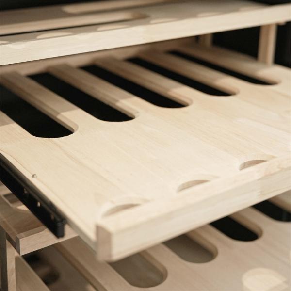 Premium Red Wooden Kitchen Wine Cooler With Advanced Temperature Control Premium Red Wooden Kitchen Wine Cooler With Advanced Temperature Control